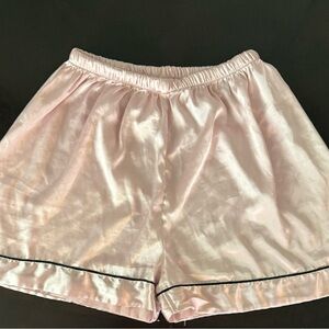 Silky Pink Sleep Shorts Size S